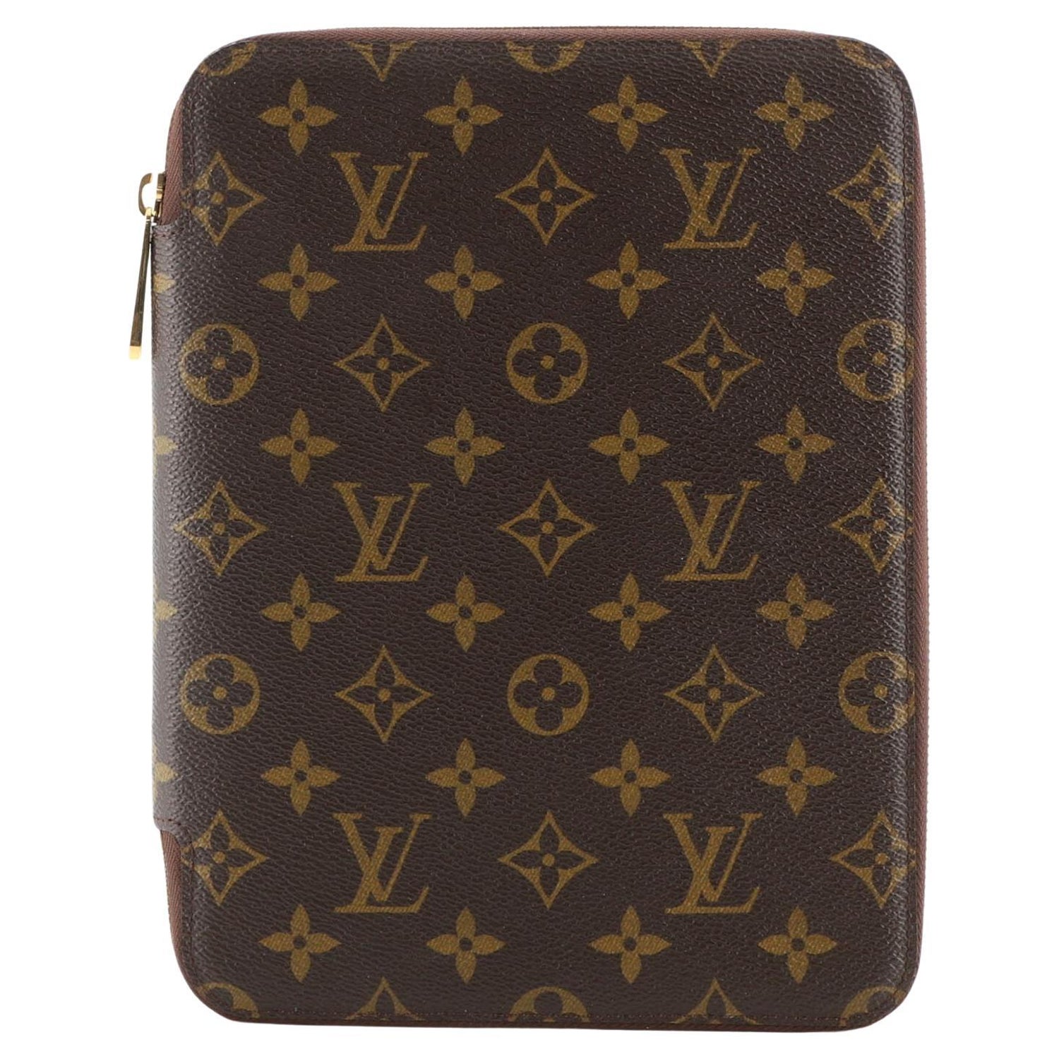 Authentic Louis Vuitton Document Attache Portfolio Case bag Unisex Vintage  monogram Laptop