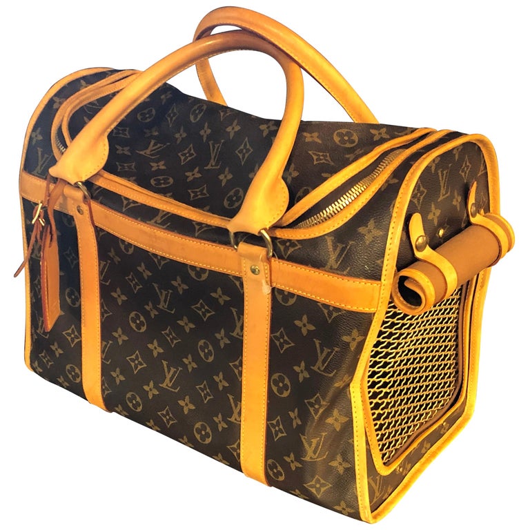 Louis Vuitton Dog Carrier 40 Monogram Canvas Luggage Bag at 1stDibs