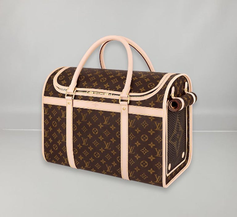 Louis Vuitton Dog Carrier 40 Monogram Coated Canvas For Sale at 1stDibs