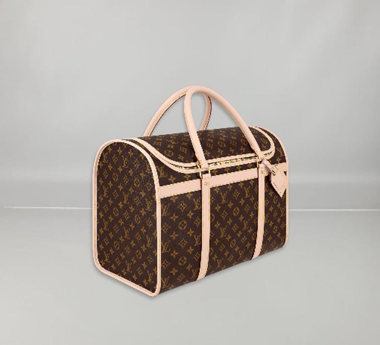 Louis Vuitton Dog Carrier 40 Monogram Coated Canvas For Sale at 1stDibs
