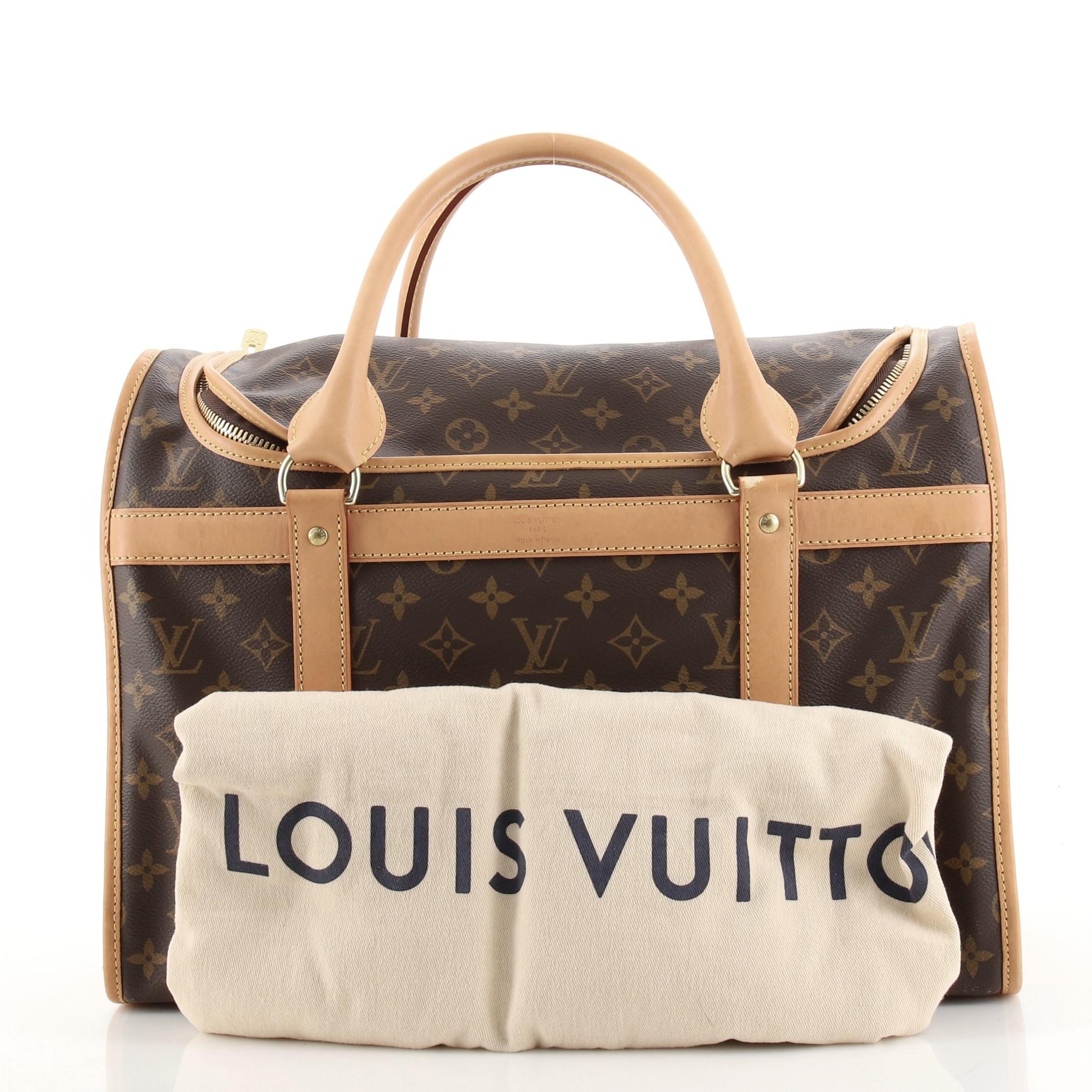 Vintage Louis Vuitton Dog Carrier - For Sale on 1stDibs