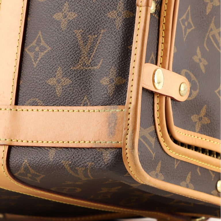 Louis Vuitton Dog Carrier Monogram Canvas 40 For Sale at 1stDibs