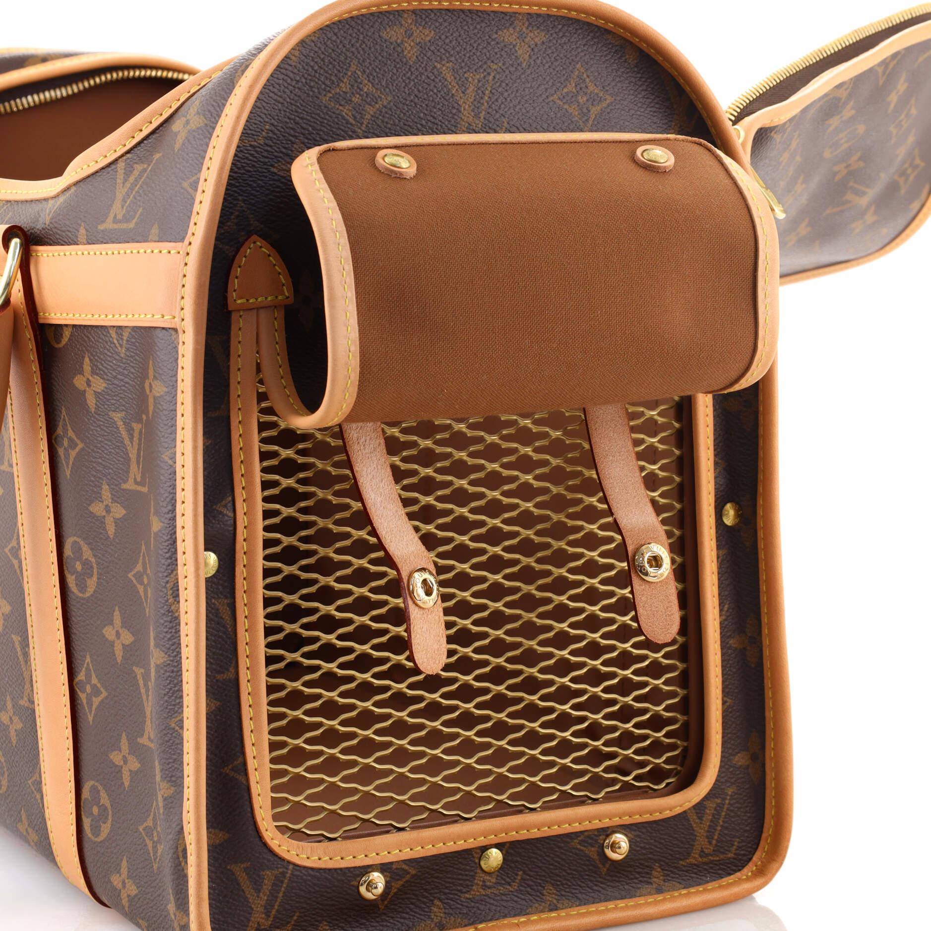 Women's or Men's Louis Vuitton Dog Carrier Monogram Canvas 40