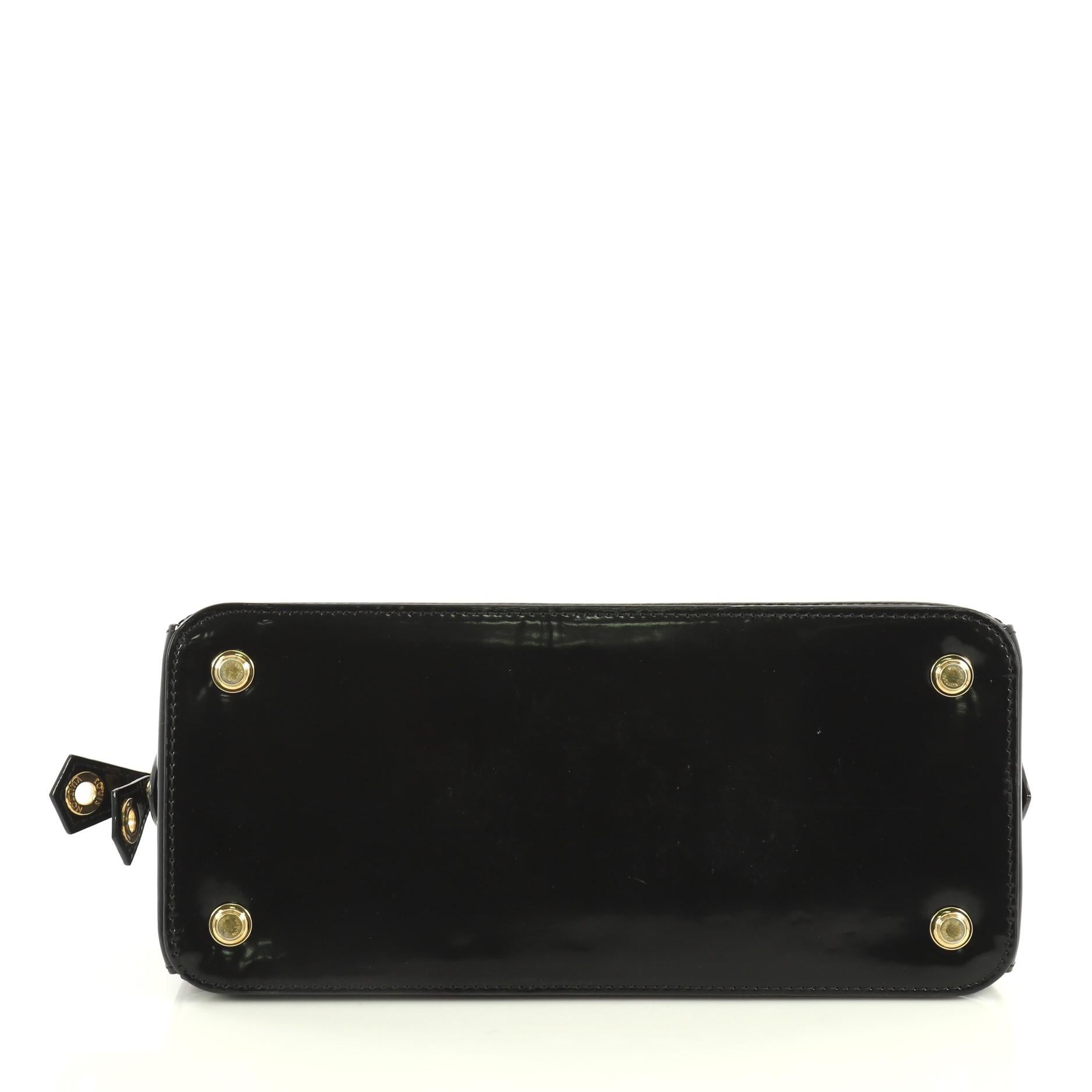 Louis Vuitton Dora Handbag Malletage Leather PM In Good Condition In NY, NY