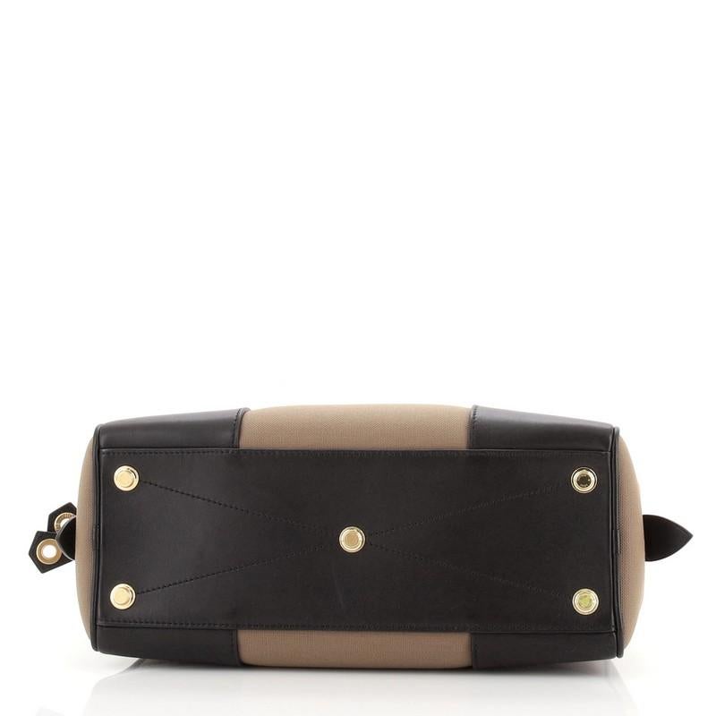 Brown Louis Vuitton Dora Soft Handbag Canvas MM