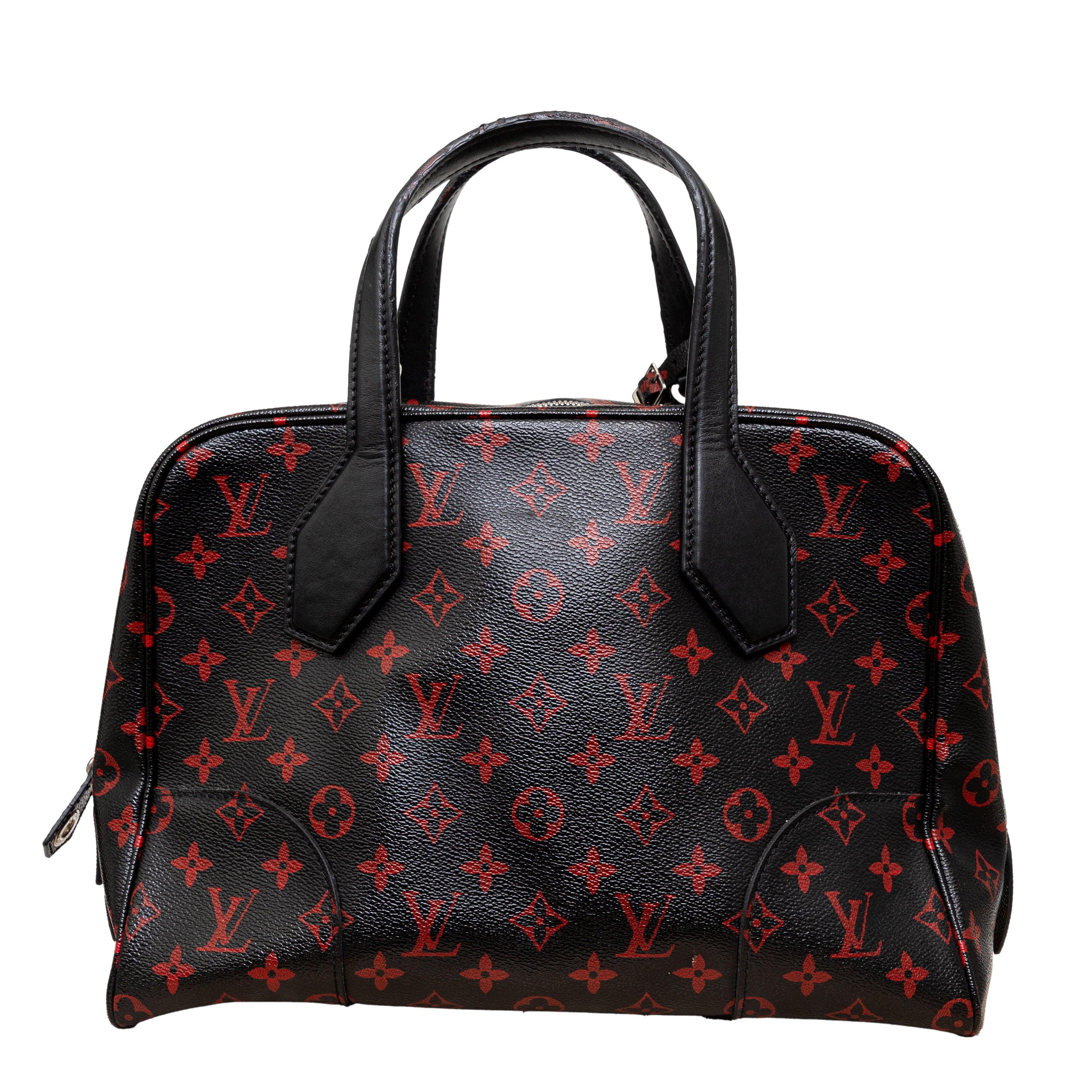 Noir Louis Vuitton Dora Soft Infrarouge Canvas MM Bag - '10s en vente