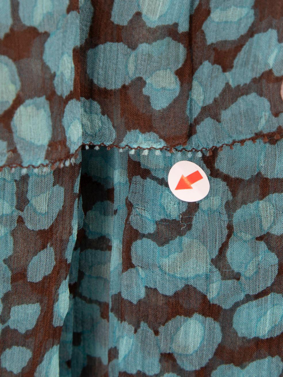 Louis Vuitton Dotted Silk Flared Mini Skirt Size M 3