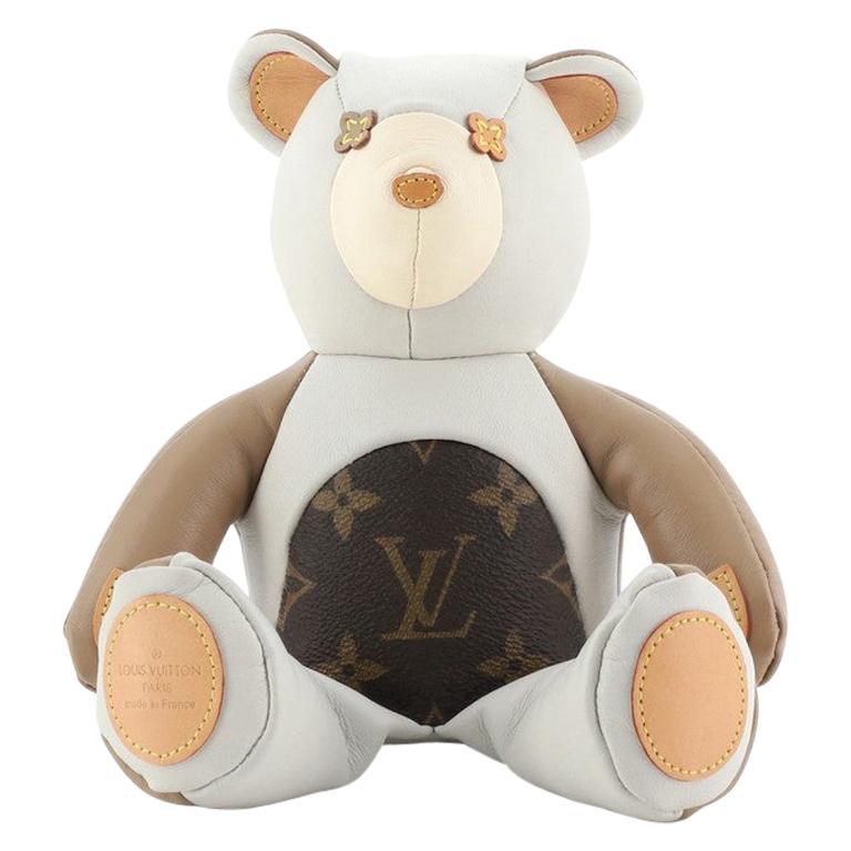 Louis Vuitton Dou Dou Teddy Bear Leather with Monogram Canvas at 1stDibs louis vuitton keychain