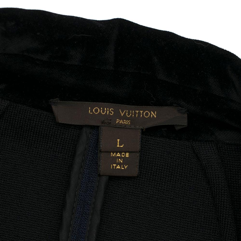 Women's Louis Vuitton Double Breasted Navy Coat SIZE L