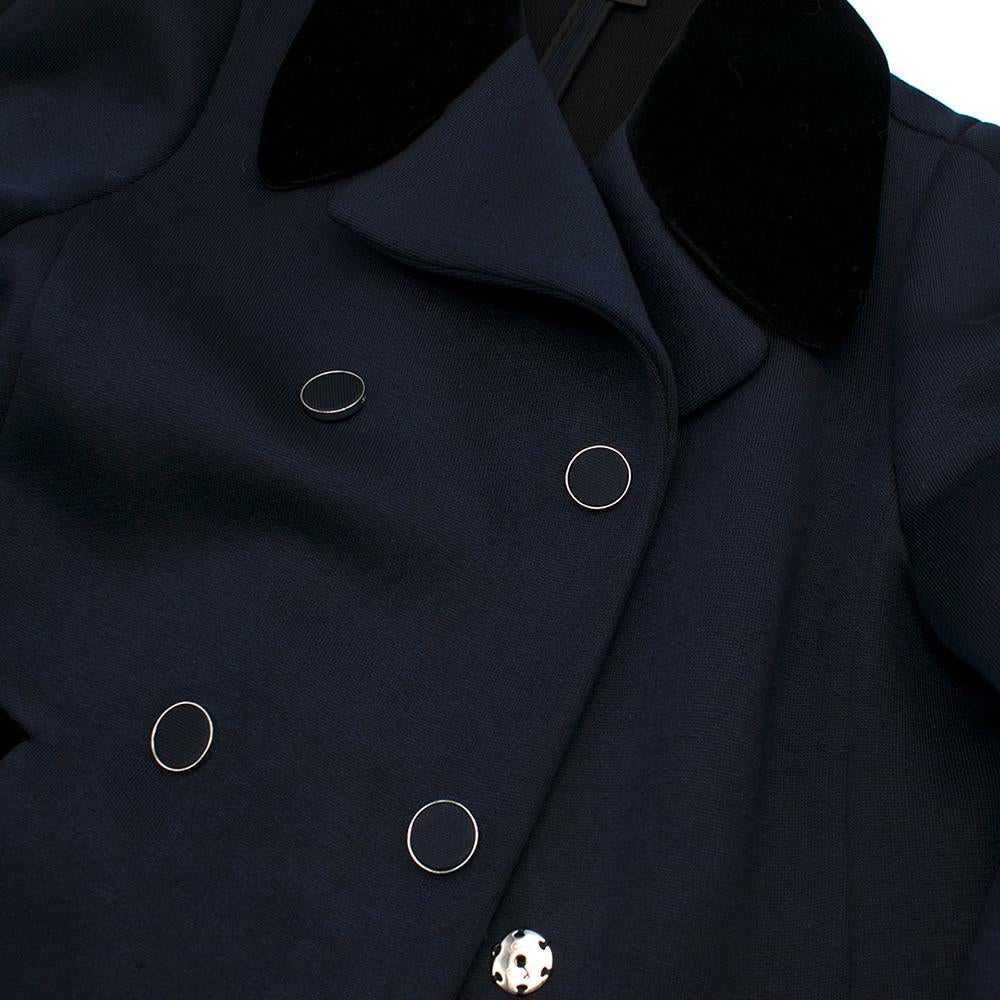 Louis Vuitton Double Breasted Navy Coat SIZE L 1