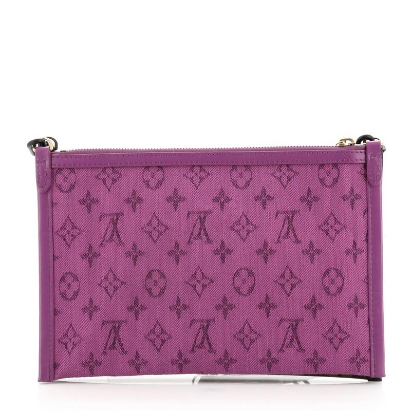 Louis Vuitton Double Flat Messenger Bag Limited Edition Logo Story Monogram In Good Condition In NY, NY