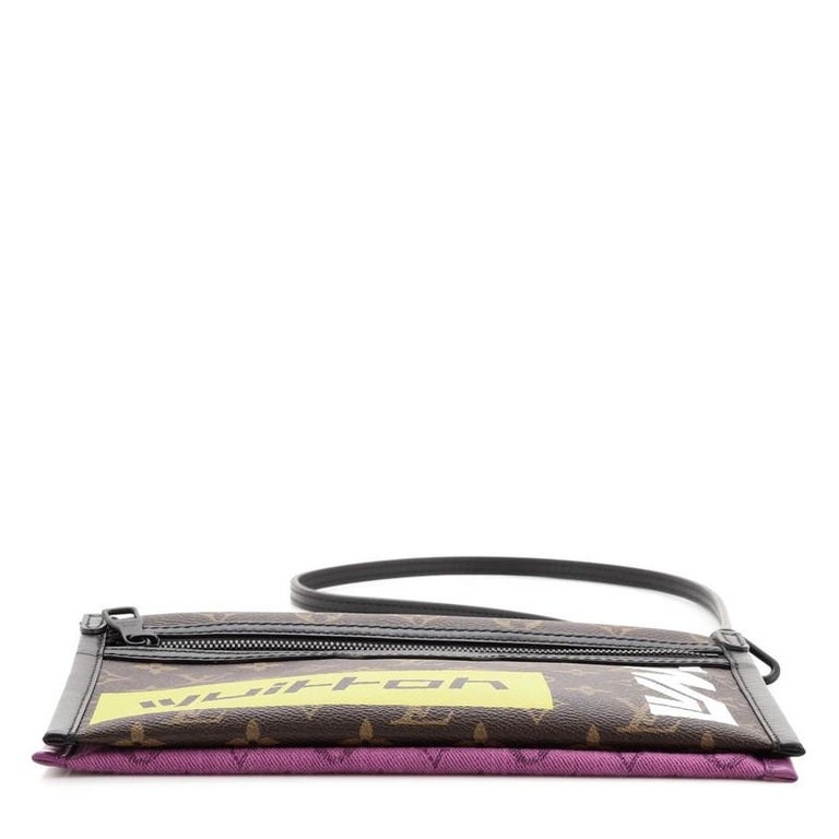 Louis Vuitton Double Flat Messenger Bag Limited Edition Logo Story