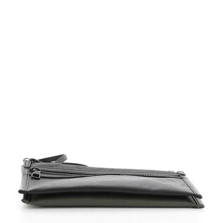 White Louis Vuitton Monogram Double Flat Messenger Crossbody Bag – Designer  Revival