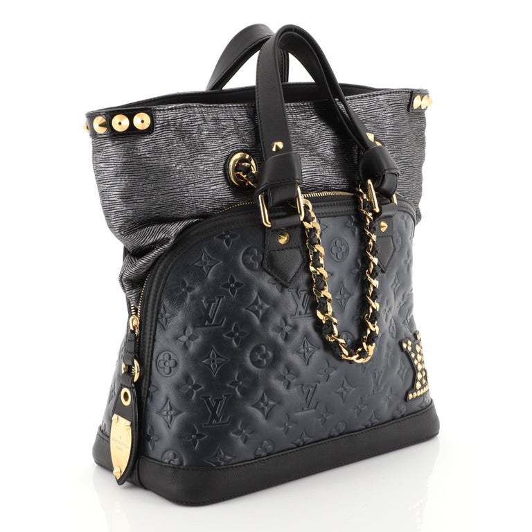 Vuitton Black Embossed Double Crossbody New in Box For Sale at 1stDibs