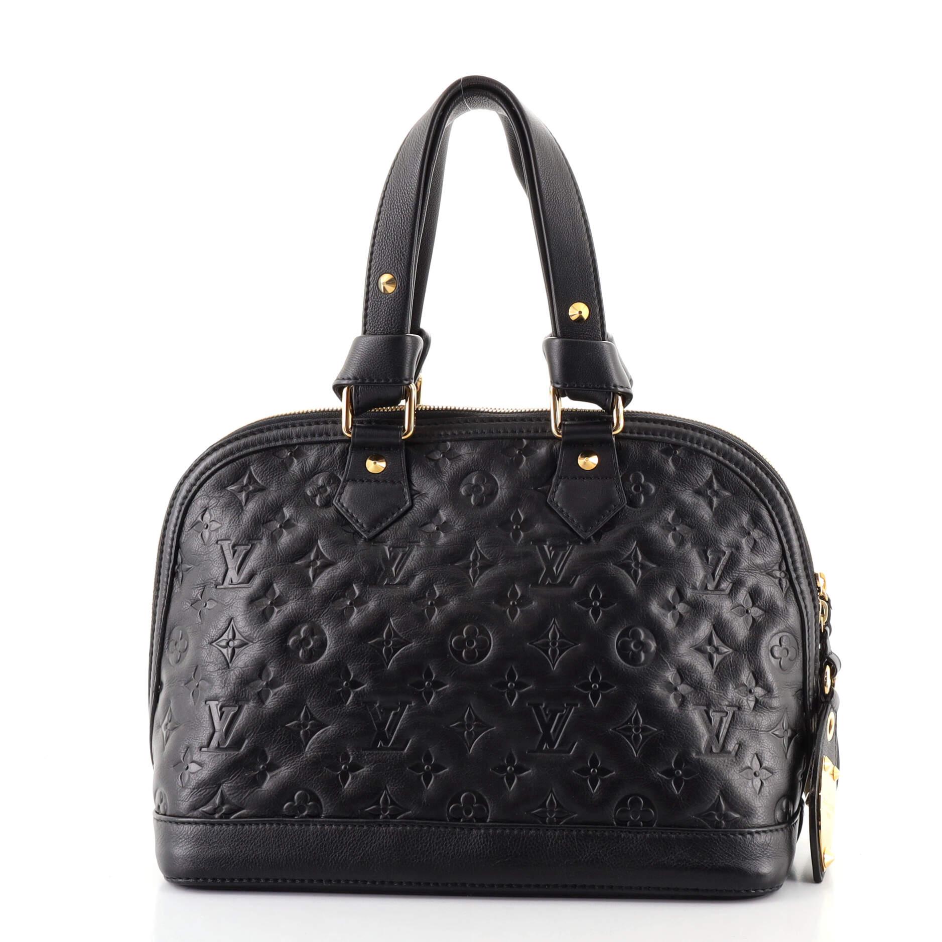 Louis Vuitton Double Jeu Neo Alma Bag Monogram Embossed Leather In Good Condition In NY, NY