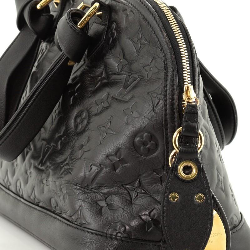 Black Louis Vuitton Double Jeu Neo Alma Bag Monogram Embossed Leather