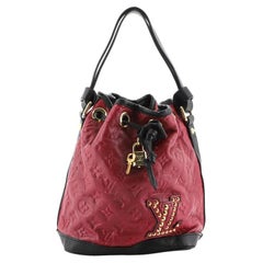 Louis Vuitton Limited Edition Monogram Double Jeu Neo Noe Cranberry Handbag