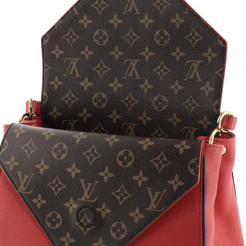 Louis Vuitton Double V Handbag Calfskin and Monogram Canvas 4