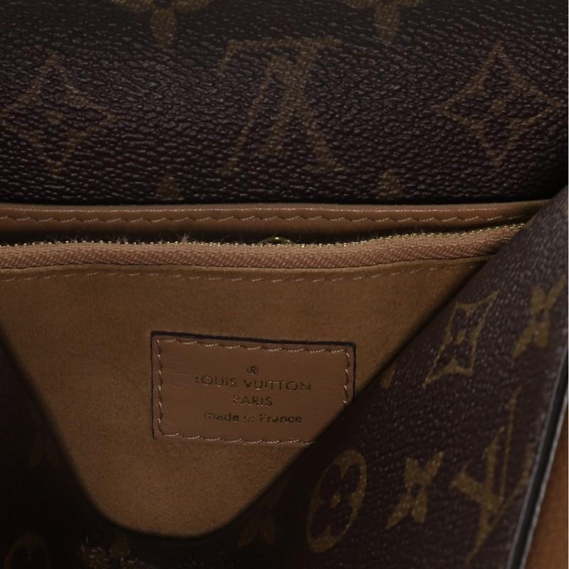 Louis Vuitton Double V Handbag Calfskin with Monogram Canvas 3