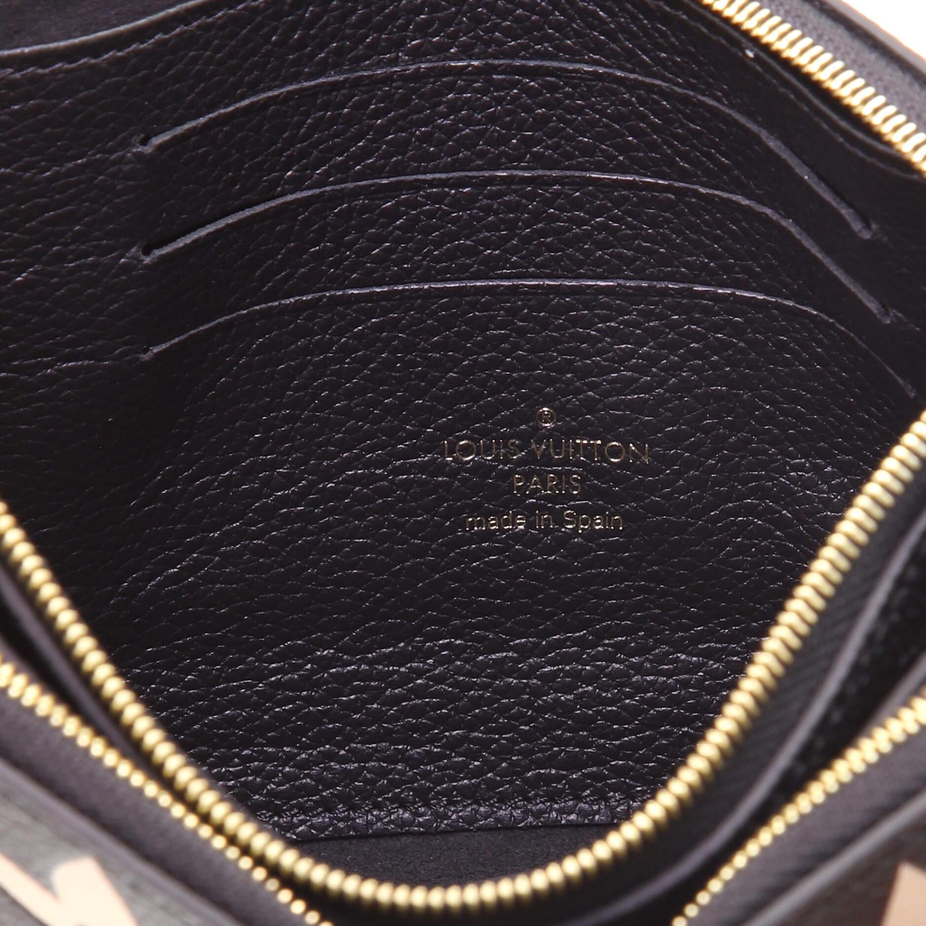 Louis Vuitton Double Zip Pochette Bicolor Monogram Empreinte Giant 3