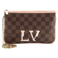 Louis Vuitton Double Zip Pochette Damier