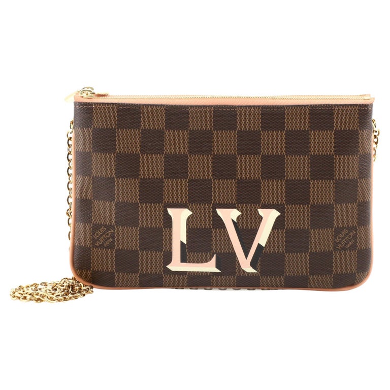 Louis Vuitton Double Zip Pochette Damier at 1stDibs