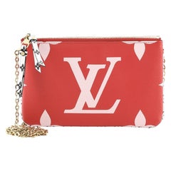 Louis Vuitton Double Zip Pochette Limited Edition Colored Monogram Giant