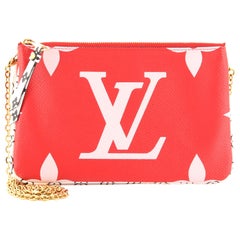 Louis Vuitton Double Zip Pochette Limited Edition Colored Monogram Giant