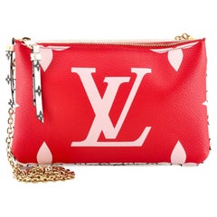 Louis Vuitton Double Zip Pochette Limited Edition Colored Monogram Giant at  1stDibs