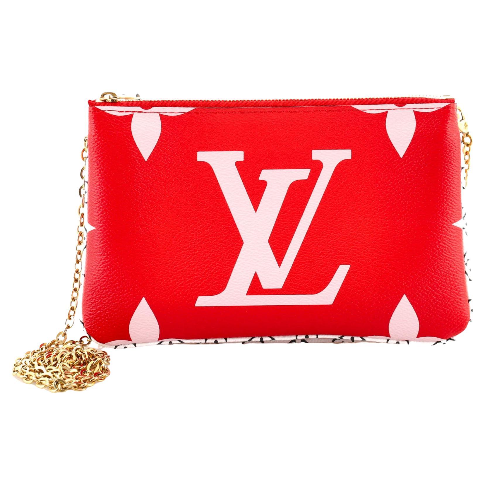 Louis Vuitton Bag In Red -225 For Sale on 1stDibs