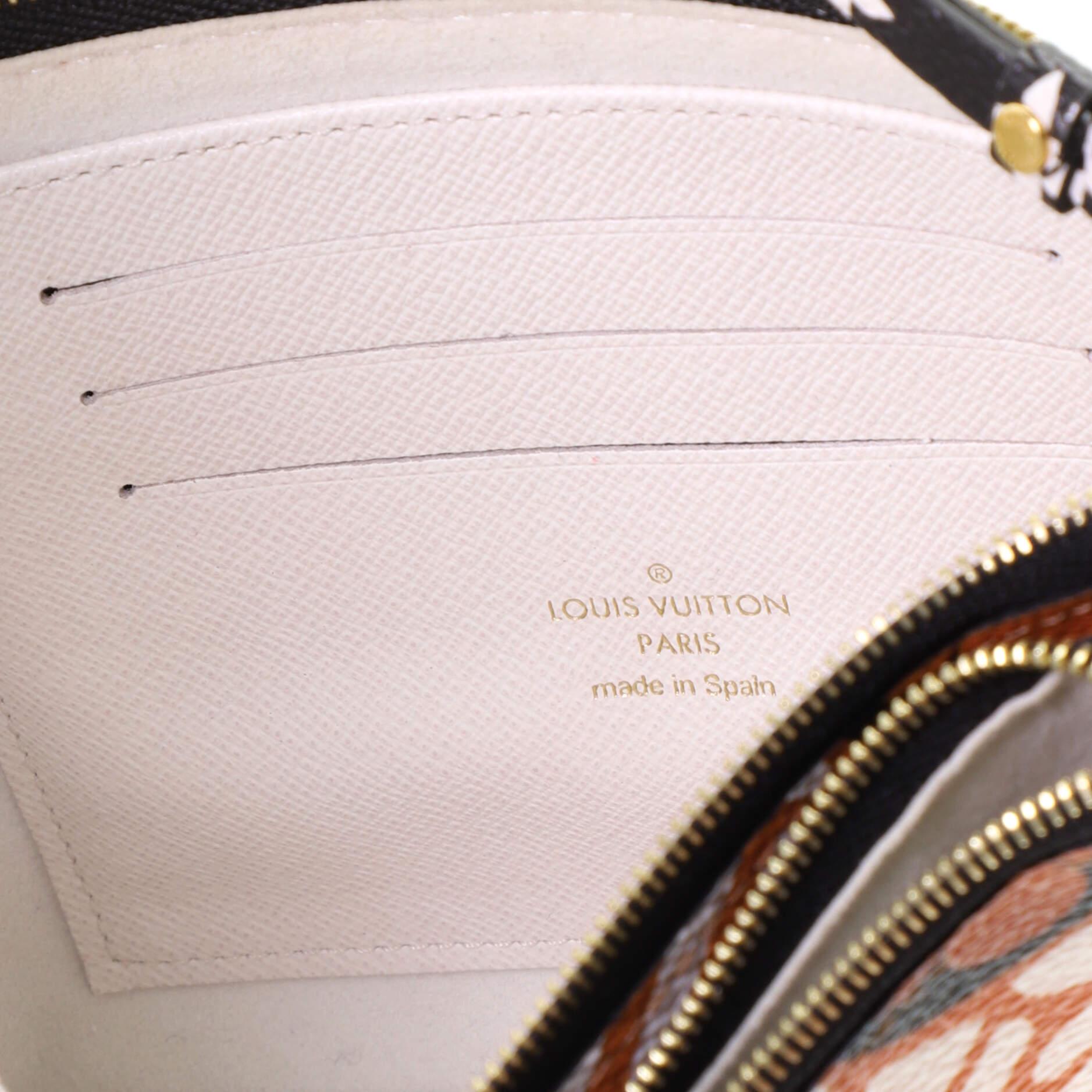 Louis Vuitton Double Zip Pochette Limited Edition Crafty Monogram Giant In Good Condition In NY, NY