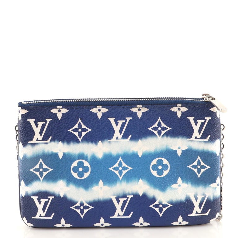 Louis Vuitton Double Zip Pochette Limited Edition Escale Monogram Giant At 1stdibs