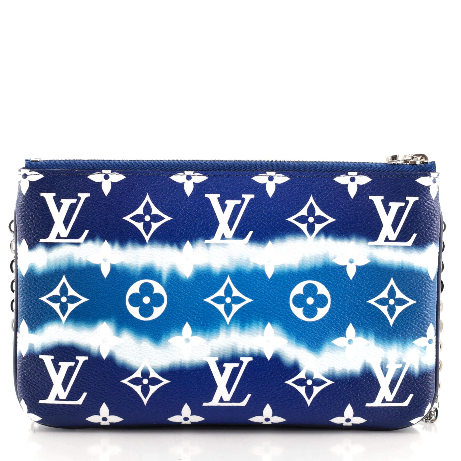 Louis Vuitton Double Zip Pochette Limited Edition Escale Monogram Giant In Good Condition In NY, NY