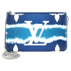 Louis Vuitton Pochette Cosmetic Escale Blue Giant Flower Monogram Pochette