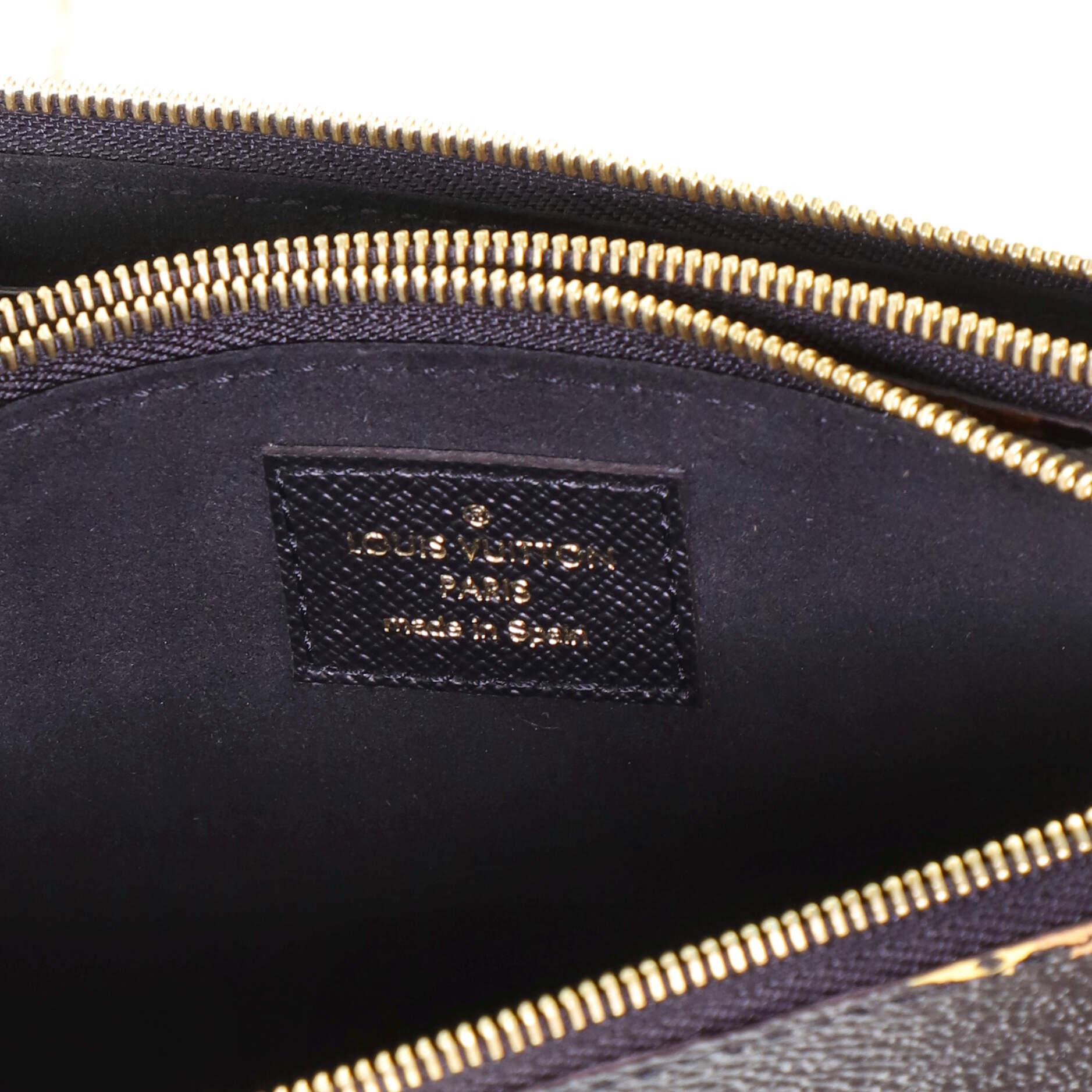 Louis Vuitton Double Zip Pochette Limited Edition Jungle Monogram Giant 1