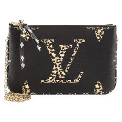 Louis Vuitton Double Zip Pochette Limited Edition Jungle Monogram Giant