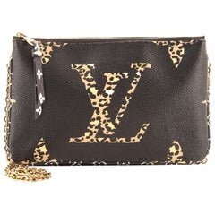 Louis Vuitton Double Zip Pochette Limited Edition Jungle Monogram Giant