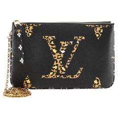 Louis Vuitton Double Zip Pochette Limited Edition Jungle Monogram Giant