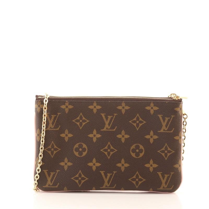 Louis Vuitton Doppia Zip Pochette Edizione Limitata Vivienne Xmas Monogram In condizioni buone a NY, NY