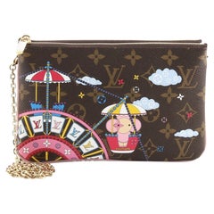Louis Vuitton Double Zip Pochette Limited Edition Vivienne Xmas Monogram