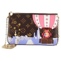 Louis Vuitton Pochette Limited Edition Vivienne Xmas Monogramm mit doppeltem Reißverschluss 