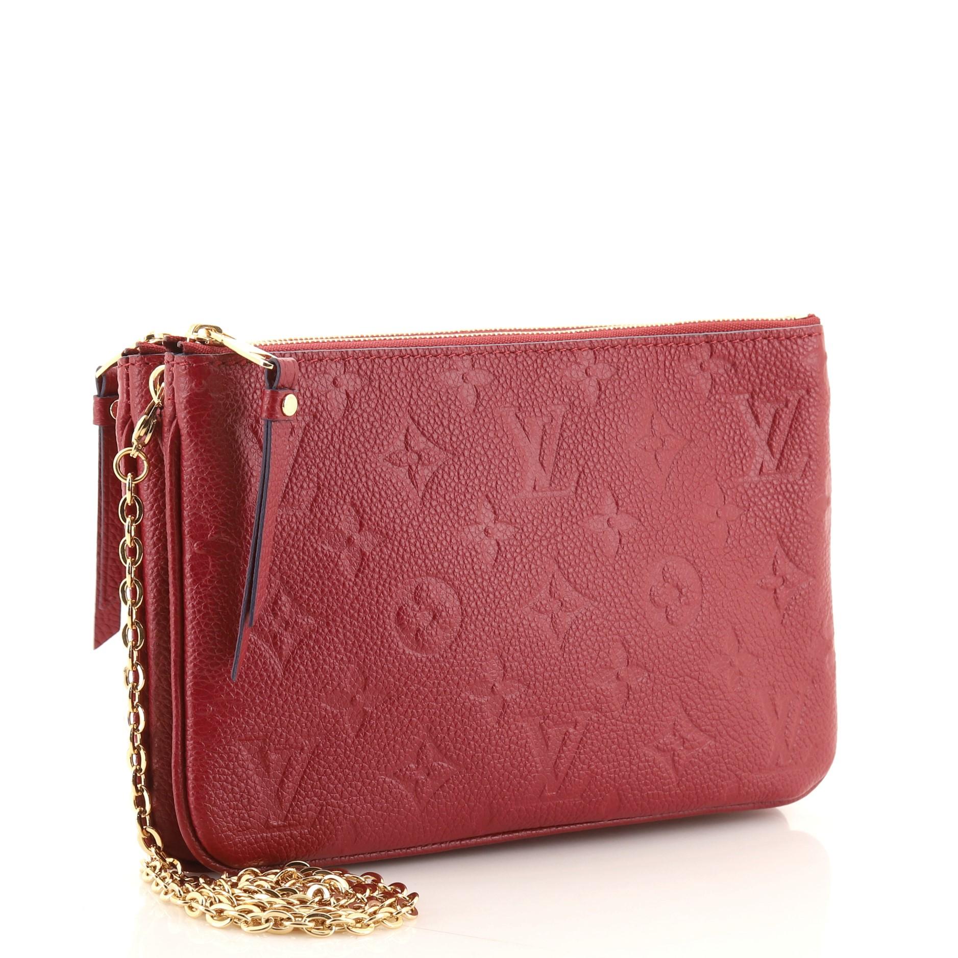 double zipper pochette