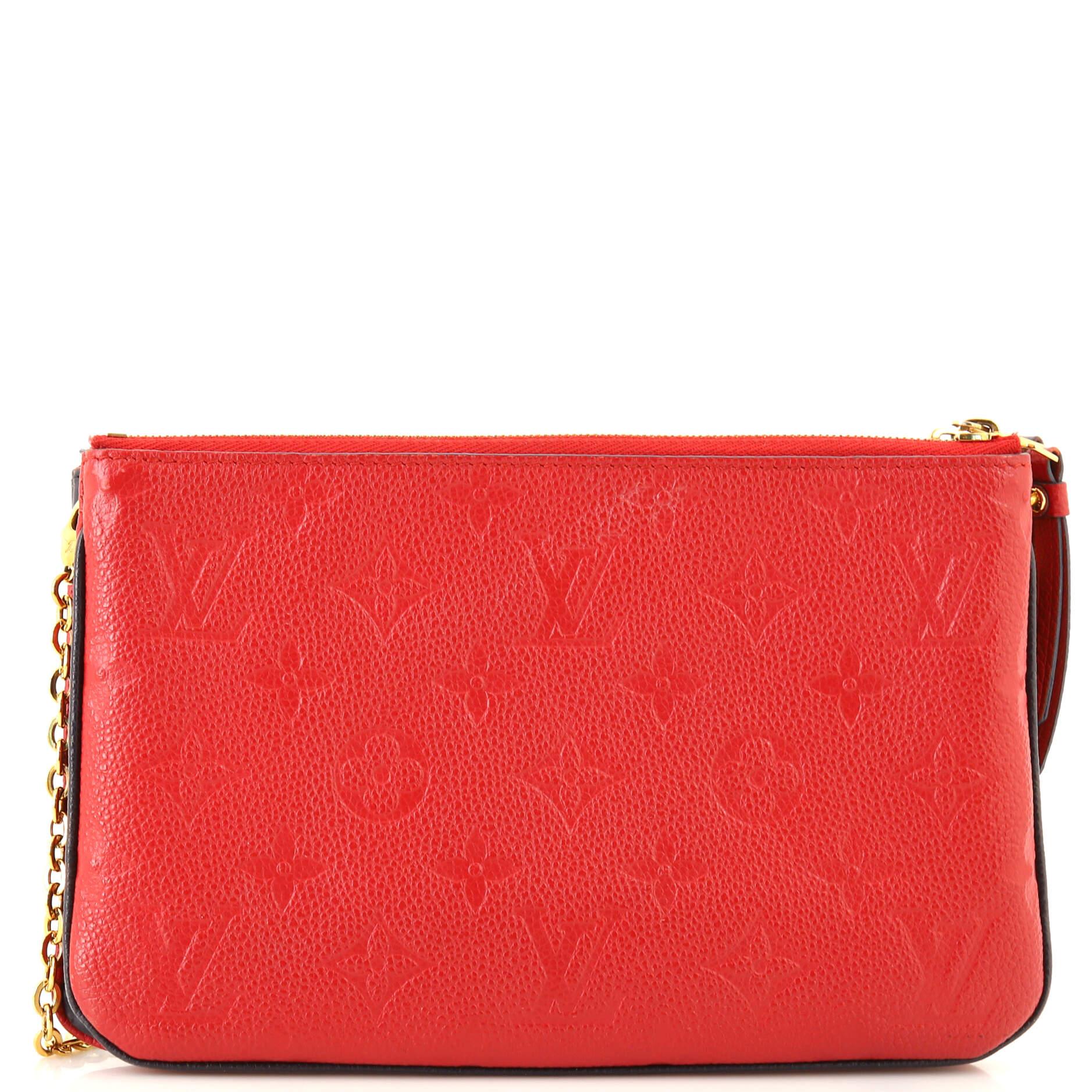 lv double zip pochette