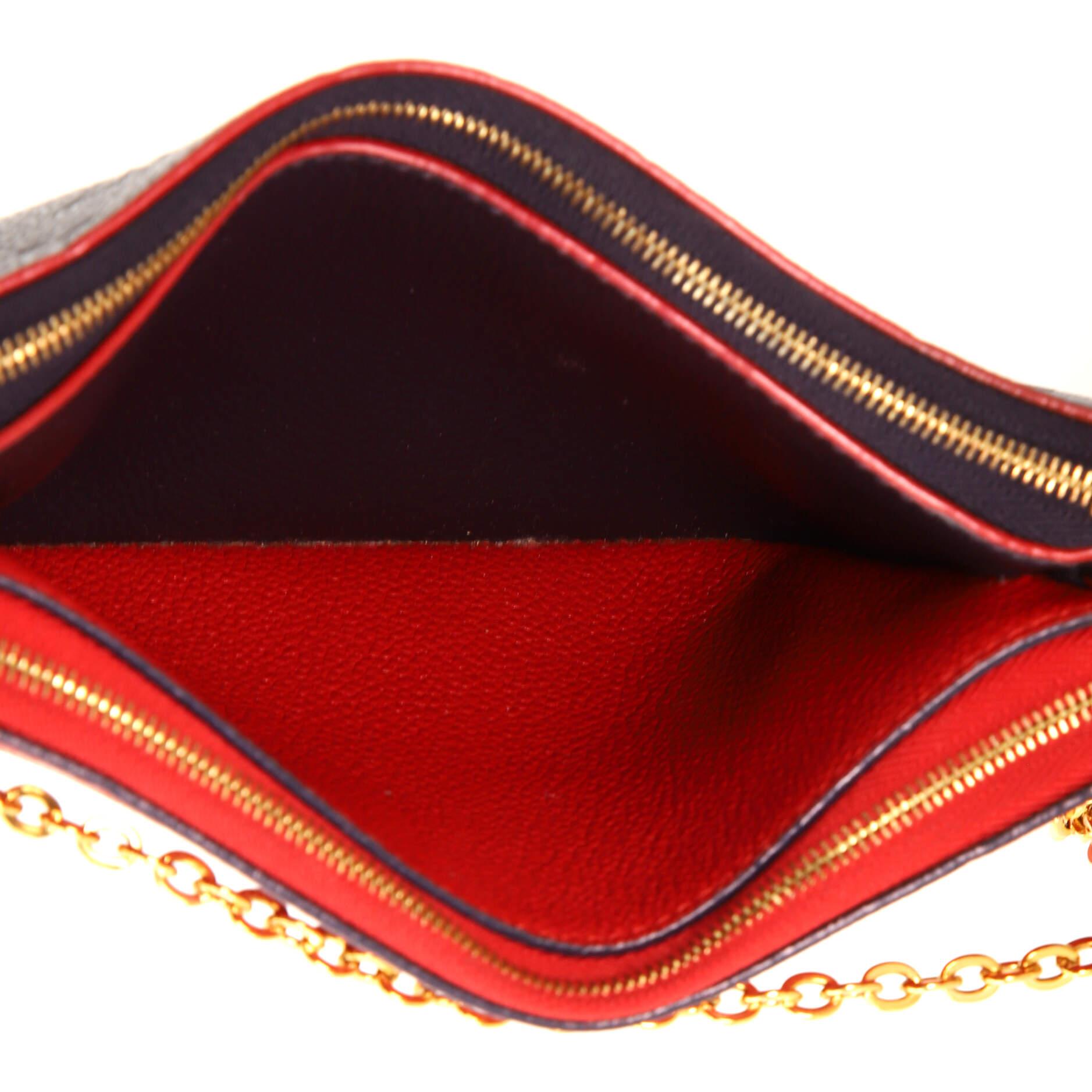 louis vuitton double zip pochette empreinte