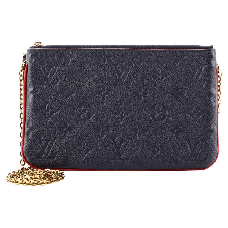 Louis Vuitton Pochette Double Zip Monogram Empreinte Leather at