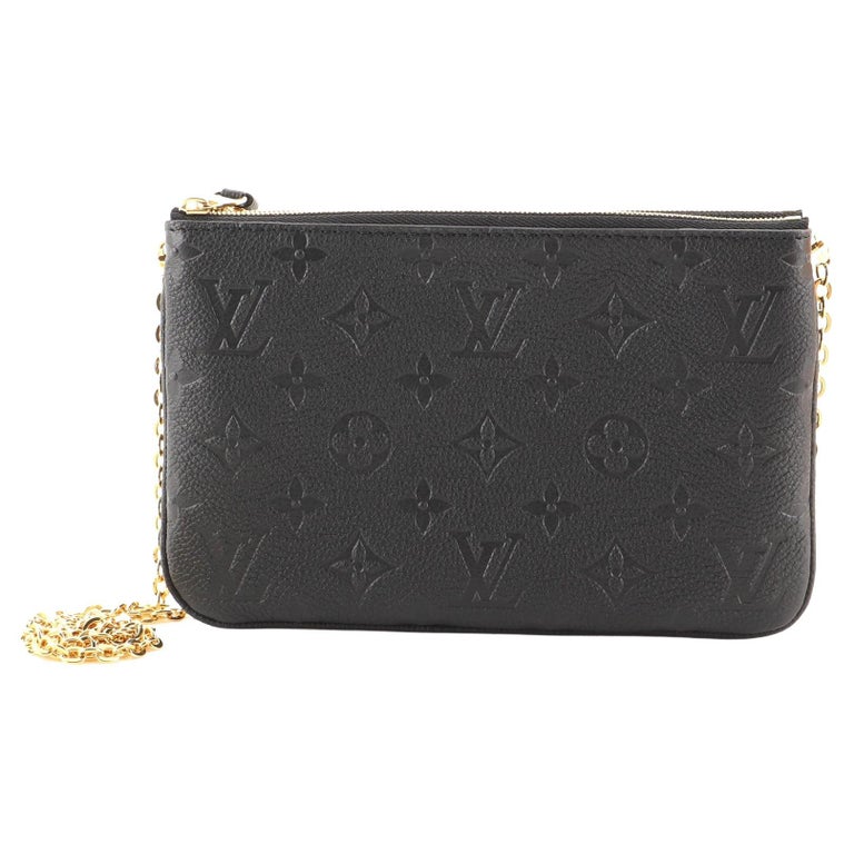 Louis Vuitton Double Zip Pochette Monogram Empreinte Leather at 1stDibs