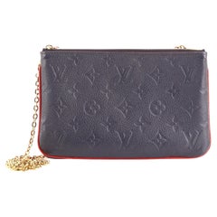 Louis Vuitton Double Zip Pochette Monogram Empreinte Leather