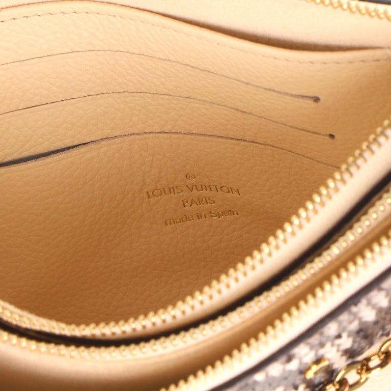 Louis Vuitton Double Zip Pochette Python 357