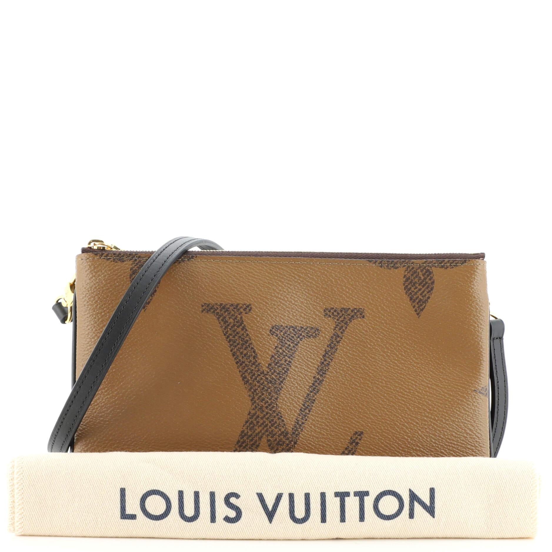 Authentic Louis Vuitton Crafty double zip Pochette