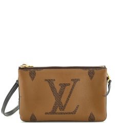 Louis Vuitton Double Zip Pochette Reverse Monogram Giant
